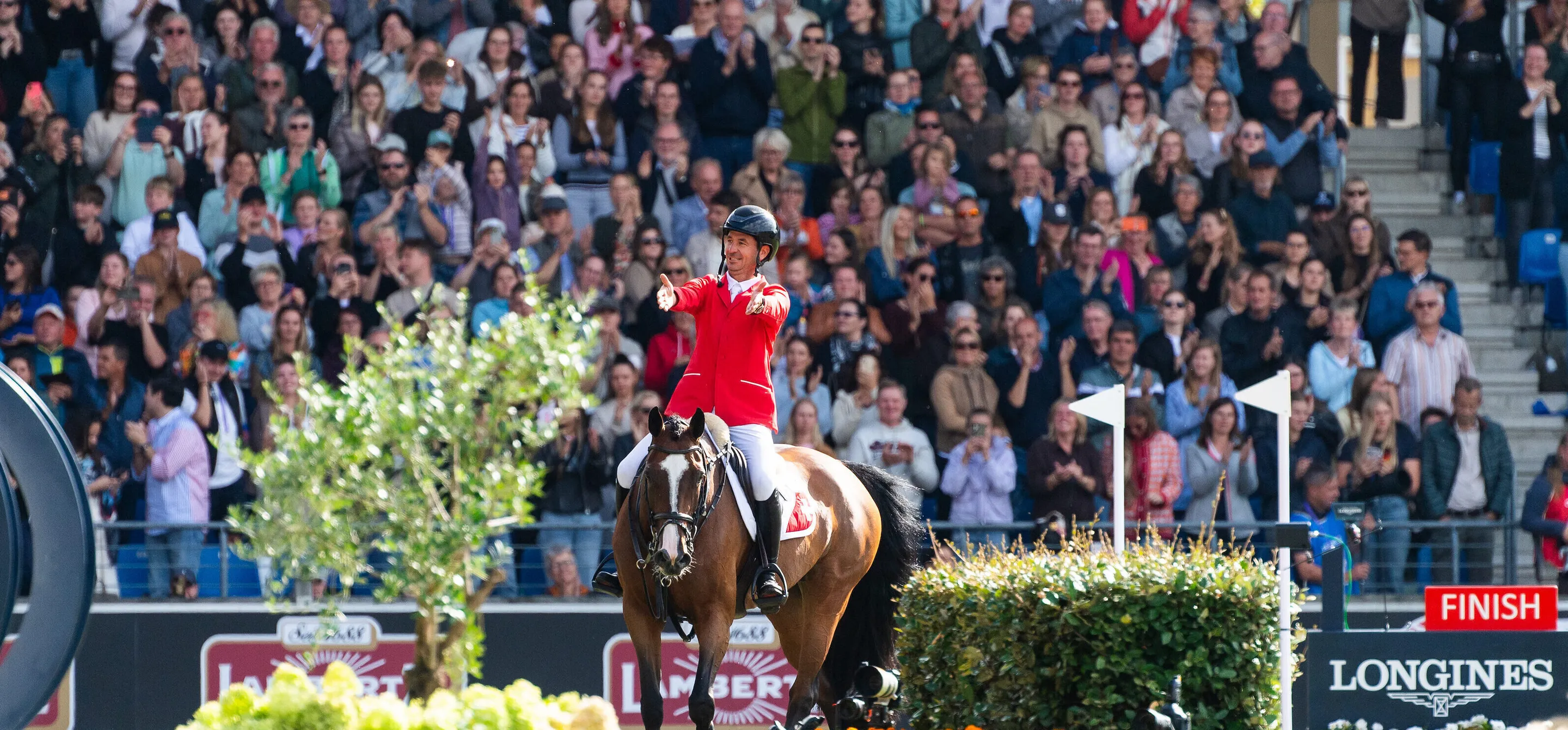 Steve Guerdat [SUI] and Dynamix de Belheme, FEI Jumping World Championship 3rd Competition–Individual Final, Aachen, Germany, 23rd of August 2026. PC (C) FEI/Łukasz Kowalski